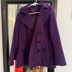 Purple pea coat